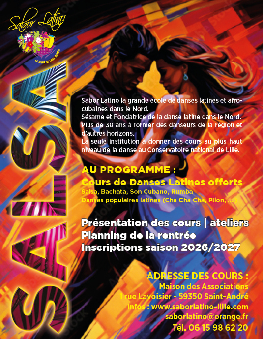 Programme des portes ouvertes Sabor Latino : présentation des cours et planning de la saison 2026-2027